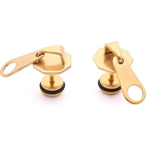 Unisex fashion earrings man woman cool Unique Ear stud rock hip pop ear jewelry 1 pair