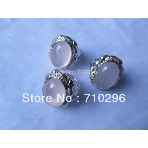 Fashion jewellry Genuine 925 solid sterling silvers rings Charming 65 CT Rhodium Plated Gem stone silver ring