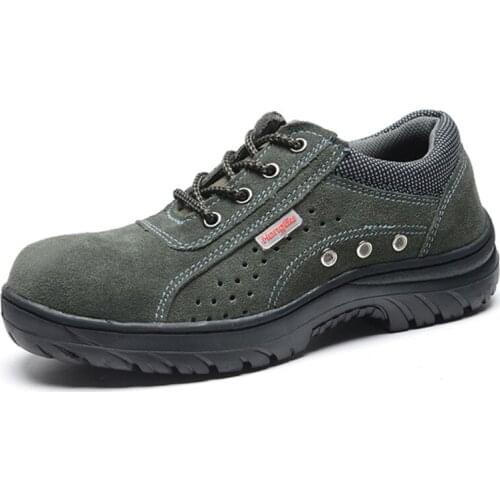 New Men Shoes Steel Toe Shoes Work Safety Boot Breathable Slip On work boots Sneakers Shoes Anti-smashing Piercing Safety Shoes