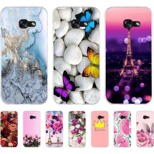 Soft Case For Silicone Back Cover For Cute Phone Cases Cover Bumper for Samsung Galaxy A3 A5 2015 2016 2017 A6 Plus 2018 case