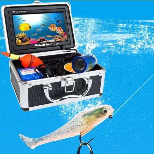 Underwater Fishing Video Camera Kit 1000TVL 12pcs LEDS With 7inch Color Monitor 15m/30m/50m Cable Support DVR Fish Finder
