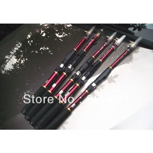 Wholesale 50pcs/lot 3.6M 3.6meter Carbon Telescopic Fishing rod long shot sea rod fishing pole Free Shipment