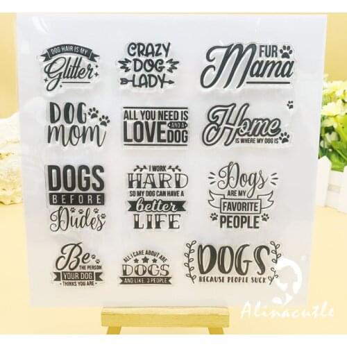 CLEAR STAMPS Pet Wishes Scrapbooking Handmade Card Album Paper Craft Rubber Transparent Silicon Stamp AlinaCraft