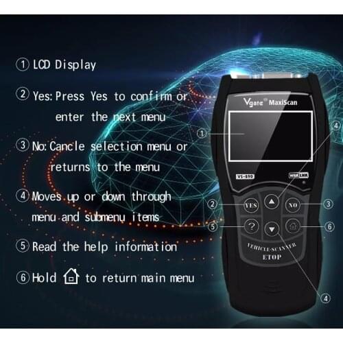 Vgate VS890 Code Reader Scan Tool OBD2 Scanner OBD 2 OBD2 Car Diagnostic Auto Scanner Tool OBDII EOBD + CAN DTCS PK ELM327 V1.5