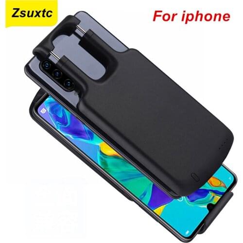 5000 Mah For iphone 6 Plus 6s Plus 7 Plus 8 Plus X XS XR XS Max 12 11 11 Pro Max Battery Case Smart Cover Power Bank
