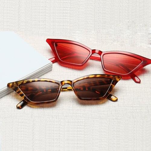 2021 New Vintage Women Men Cat Eye Sunglasses Brand Design UV400 Sun Shades Fishing Cycling Hiking Small Frame Fashion Eyewear