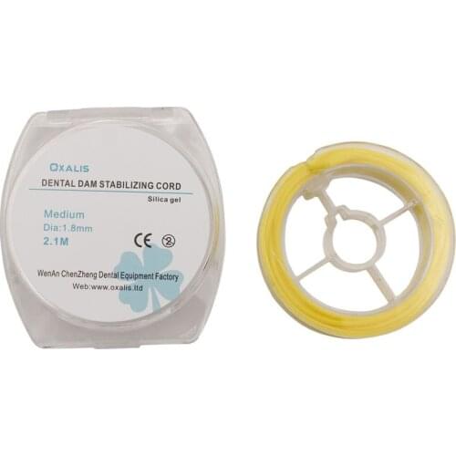 2.1m/Dia 1.8mm Dental Rubber Dam Stabilizing Cord Medium Wedges Clamps Sheets Elastic Dentist Tools Dental Lab Instrument