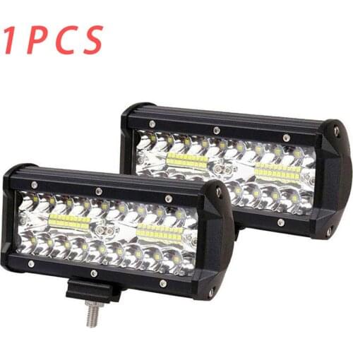 1PC 7 Inch 120W Combo Led Light Bars Spot Flood Beam 4x4 Spot 12V 24V 4WD Barra LED Headlight For Auto Parts