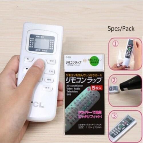 10Pcs Heat Shrink Film Video TV Air Conditioner Remote Control Dustproof Protector Cover Home Waterproof Case