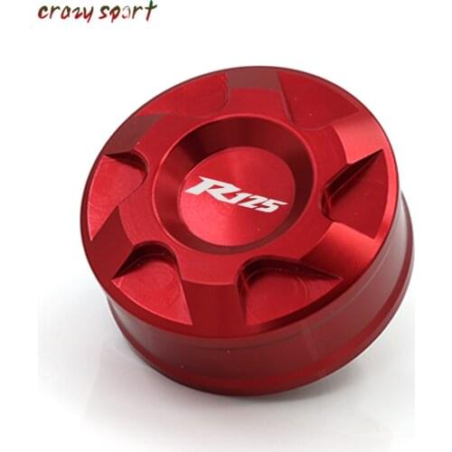Rear Brake Fluid Reservoir Cover Cap For YAMAHA YZF-R125 YZFR125 YZF R125 2008-2019 2018 Motorcycle Accessories With Logo