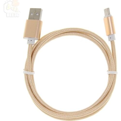 1m 3ft typec Micro 5pin 8pin USB Durable Nylon Braided Data Sync Charger USB Cable for Samsung S7 s8 9 Edge Huawei for iphone