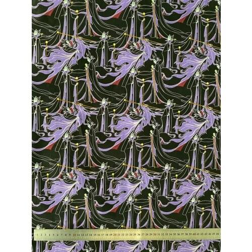 100*105cm Bad woman Evil Witch Cotton fabric patchwork cotton fabric for Tissue Kids Bedding home Tilda Doll