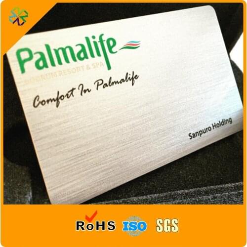 1000pcs/lot)Brushed effect plastic pvc business cards