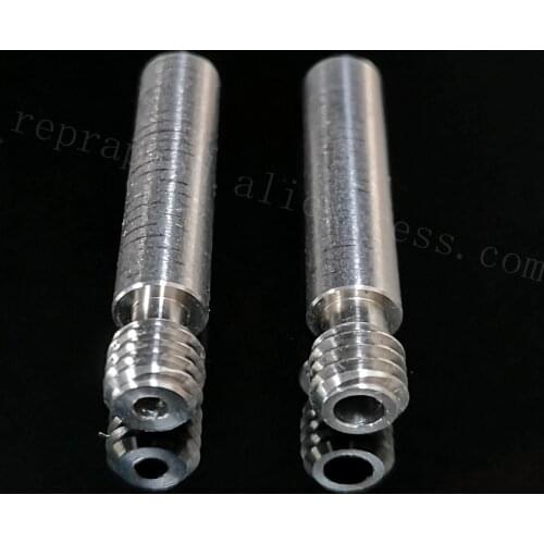 2pcs Super smooth Titanium MK8 Long M6 Throat with PTFE Pipe inside for FDM forming 3D printers