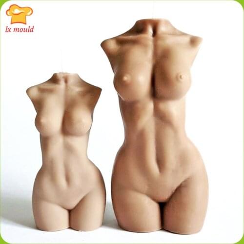 2020 hot sale body female torso candle soap making resin art craft silicone mold DIY