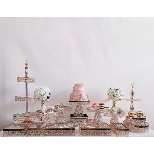 3pcs-18pcs /lot New style crystal base Wedding Cupcake Stand Rack Holiday Party Display Tray Cake Plate
