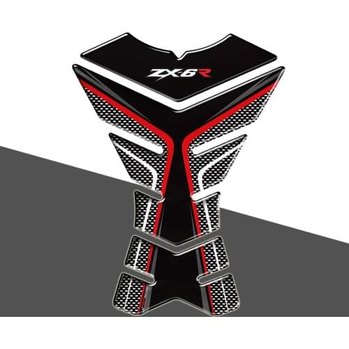 3D Motorcycle Tank Pad Protector Decal Stickers Case for Kawasaki ZX6R ZX-6R ZX-6RR Tank