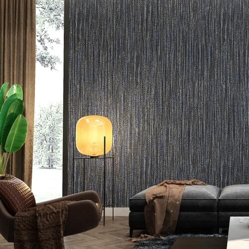 3D Deep Embossed Solid Color Linen Wallpaper PVC Waterproof Straw Living Room Bedroom Hotel Restaurant Decor Wallpaper Modern