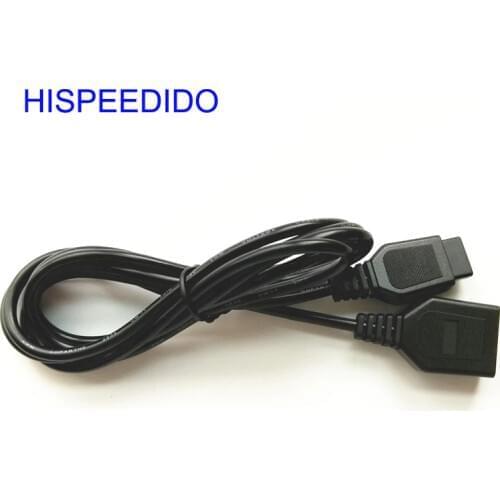 HISPEEDIDO 50pcs/lot 6ft 1.8M Controller Joystick Extension Cable for Sega Game Console System Genesis 2 3 megadrive 2 MD2