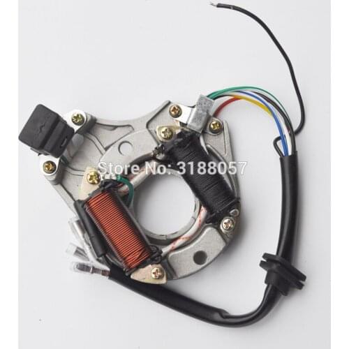 ATV Quad STATOR IGNITION MAGNETO PLATE for 50 110 125cc 2 coil chinese taotao sunl Buyang Coolsport Kazuma ROKETA