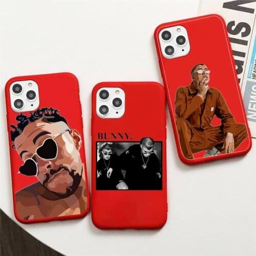 Yo Perreo Sola Bad Bunny Maluma Phone Case Candy Color Red for iPhone 11 12 pro XS MAX 8 7 6 6S Plus X 5S SE 2020 XR