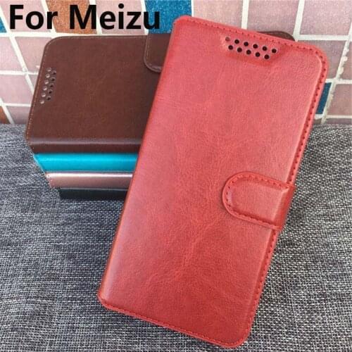 Pu Leather Phone Bag Case For Meizu M6 Note Flip Case For Meizu 16 Business Book Case For Meizu 16X Soft Tpu Silicone Back Cover