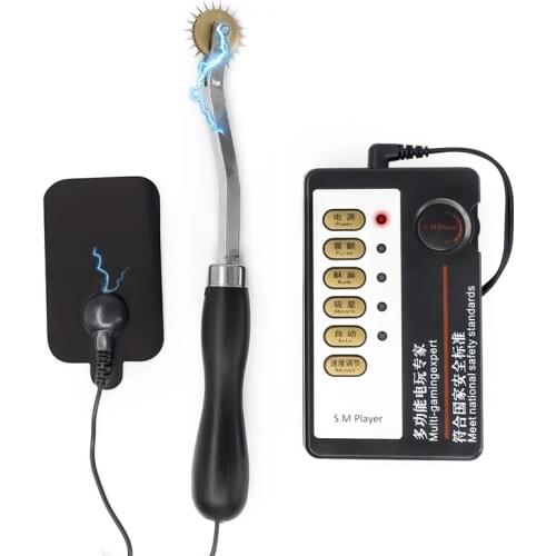 Electric Shock Nipple Stimulator Wartenberg Pinwheel Adult Games BDSM Sex Products Needle Roller Wheel Sex Toys For Couples