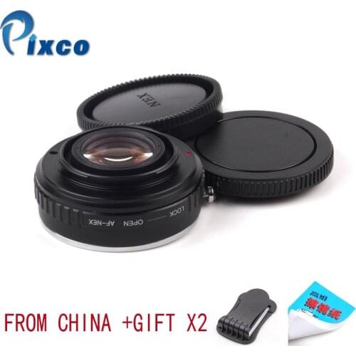 Pixco AF-NEX Focal Reducer Speed Booster Lens Mount Adapter Suit For Sony Alpha Lens to E Mount NEX A5000 A3000 5T 3N 6 5R