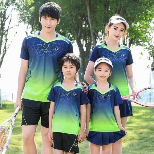 2020 badminton/tennis shirts men/women,girls tennis clothes, boys table tennis jersey short-sleeved ping pong sport shirt shorts