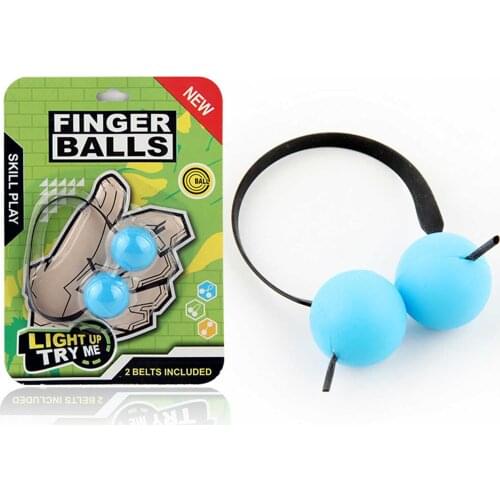 Finger Ball Toy LED Light Glow In The Dark Hand Throwing Silicone Ball Exercise Your Fingers Relive Stress Toy