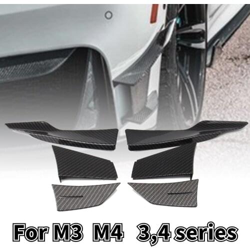 Car Styling Accessories Front Bumper Lip Fin Splitter Spoiler Canard Sticker Fit for F80 M3 F82 M4