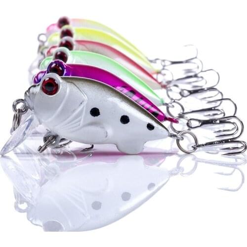 New 4cm 5.2g Winter Crankbait Wobbler Sinking Fishing Crankbaits Vib Lure Ice Hard Lure Mini Wobblers Crankbait Sea Fishing Lure