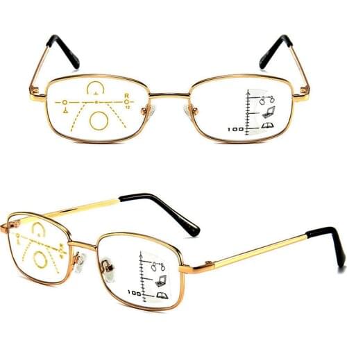CLARA VIDA Progressive Multi-focus Distance and Near Dual-use Reading Glasses Men Women Portable Smart+1.0 +1.5 +2.0 To +4.0
