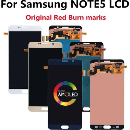ORIGINAL LCD for SAMSUNG Galaxy Note 5 Display LCD Touch Screen for SAMSUNG Note5 N920A N9200 SM-N920 N920C With Burn Shadow