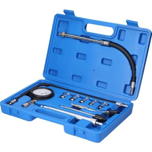 0–20bar Professional Car Engine Cylinder Compression Tester Kit Automotive Gas Cylinder Pressure Test Tool With Air Gauge
