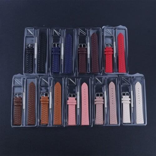 With tool Leather Sewin Woven patterng Strap Watch Band box set Purple Black Belt 10mm 12mm 14mm 16mm 18mm 20mm 22m 24mm