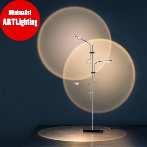 Nordic Modern LED Corner Floor Lamp For Livingroom Decoration Floor Lights Sofa Projection Standing Lamp Sunset Lamp Designer