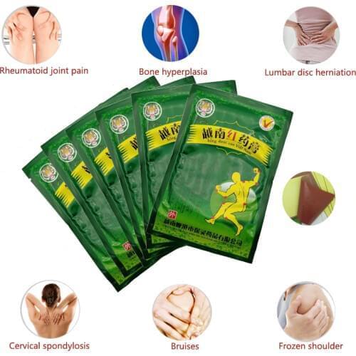 48Pcs/6Bags Vietnam Red Tiger Balm Treatment Plaster Shoulder Muscle Joint Pain Stiff Patch Relief Health Care C077