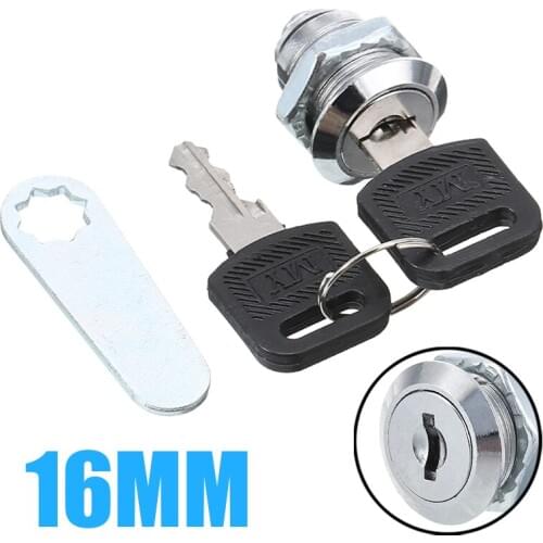 1pc 16/20/25/30mm Cam Lock Mini Home Mailbox Cabinet Door Cam Lock Plastic Handle Key Tongue Lock Furniture Hardware Tools