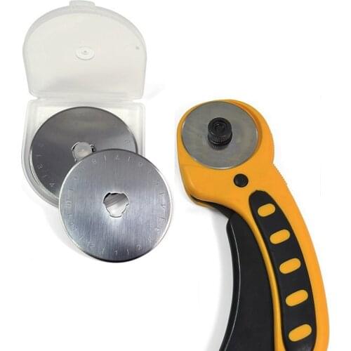 10pcs 45*0.3mm Rotary Cutter Blades Fit For Olfa Cut Cloth Fabric Paper Sewing Tools