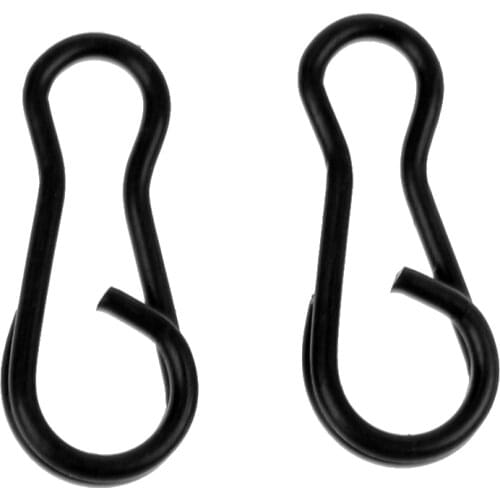 100 Pieces Mini Carp Fishing Quick Link Clips Snaps Safty Connector Pin for Fisherman Saltwater Freshwater Fishing