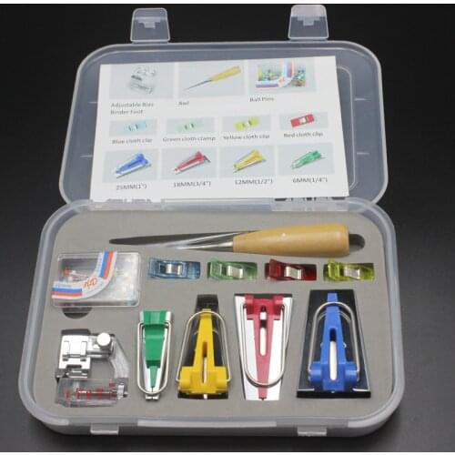 11 Pcs/Set Sewing Machine Tools sets DIY Patchwork Quilting Tool Binding Sew Multifunction Sewing Bias Tape Maker Set