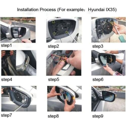 14 SMD Lamp Panel Rear View Mirror Car Arrow Light Indicator Yellow DC12V 5.5*4cm Brake Truck Motorcycle Signal