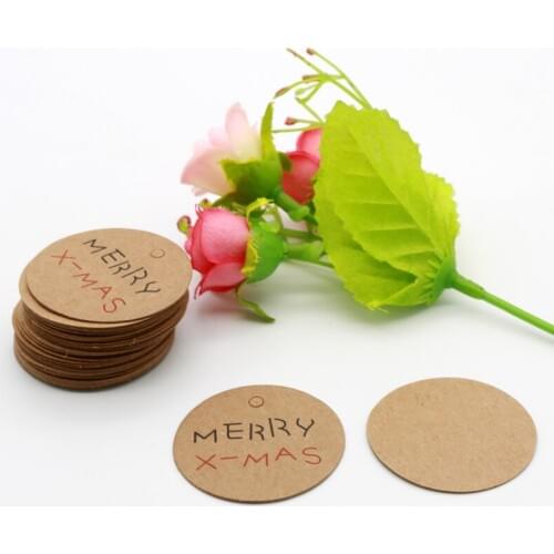 2018 New Arrival Hand Made DIY pretty jewelry tag paper gift hang tag 3.5*3.5cm Scallop High Quality 100 pcs /lot
