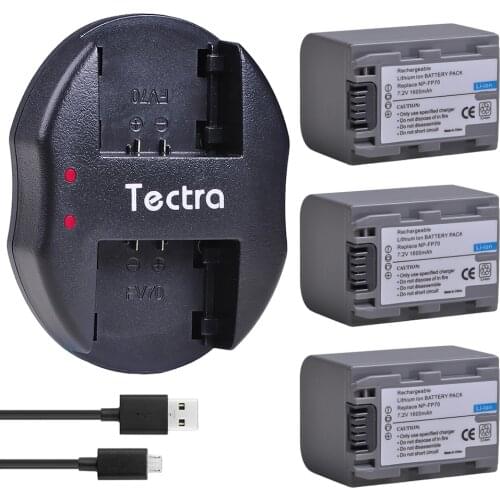 3pc 1600mAh NP-FP70 NP FP70 NPFP70 NP-FP71 Li-ion Battery for Sony NP FP70 NP FP71 NPFP70 NPFP71 Camcorder Batteries+Charger