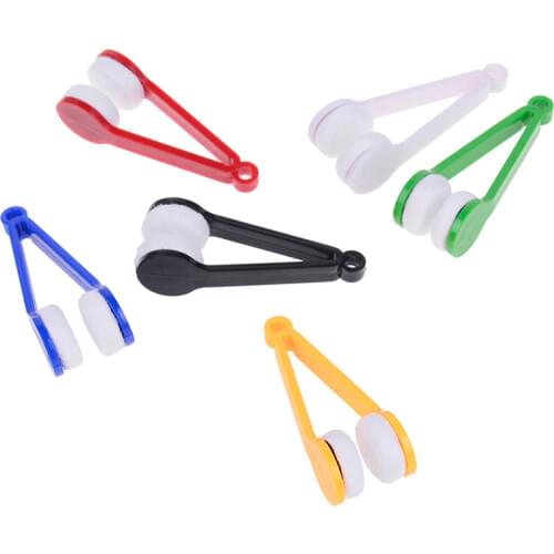 5PC/set New Glasses Cleaner Brush Microfiber Clean Brush Mini Sun Glasses Eyeglass Cleaner Brush Cleaning Spectacles Tool