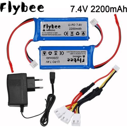 7.4v 2500mAh Lipo battery for 12428 12423 RC Car 7.4V Battery with charger for Syma X8C X8W X8G X8 RC Drone Quadcopter Parts