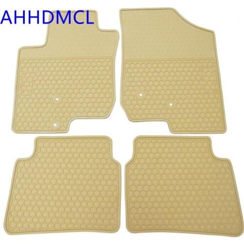 Car Rubber Floor Mats Anti Slip Mat Carpet Feet Pads For Hyundai i30 2007 2008 2009 2010 2011 2012 2013 ~2017 Left Hand Drive