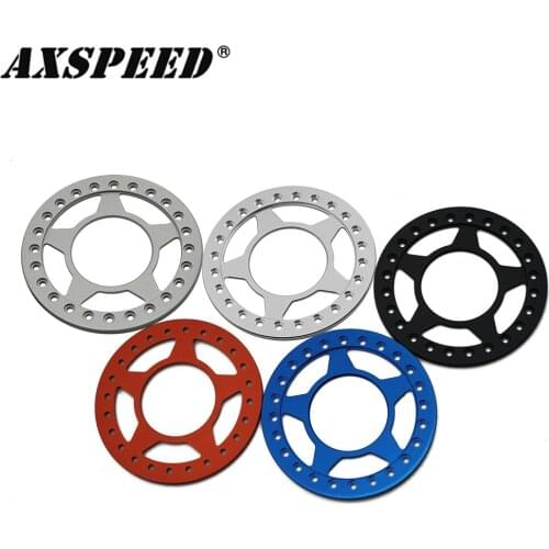 AXSPEED 4PCS Replacement Wheel Beadlock Rings 61mm 2.2inch Wheel Rim Outer Ring for 1/10 Axial SCX10 Wraith RC Crawler Car