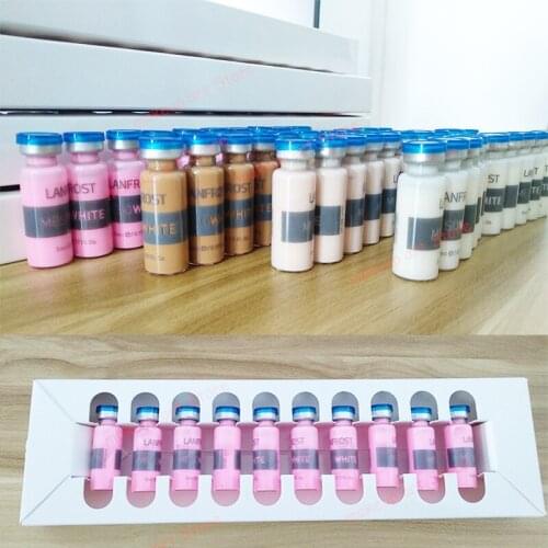 5ml Dermawhite BB Cream Glow Serum Korean Makeup BB Ampoule Kit Natural Nude Concealer Meso treatment for brightening anti-aging